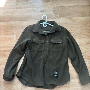 Country Liberty Olive Green Fleece Jacket